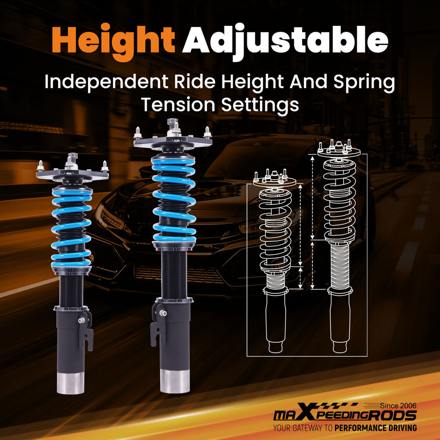 Coilover 24 Way Damper Suspension Kit ForMazda RX-7 1979-1985