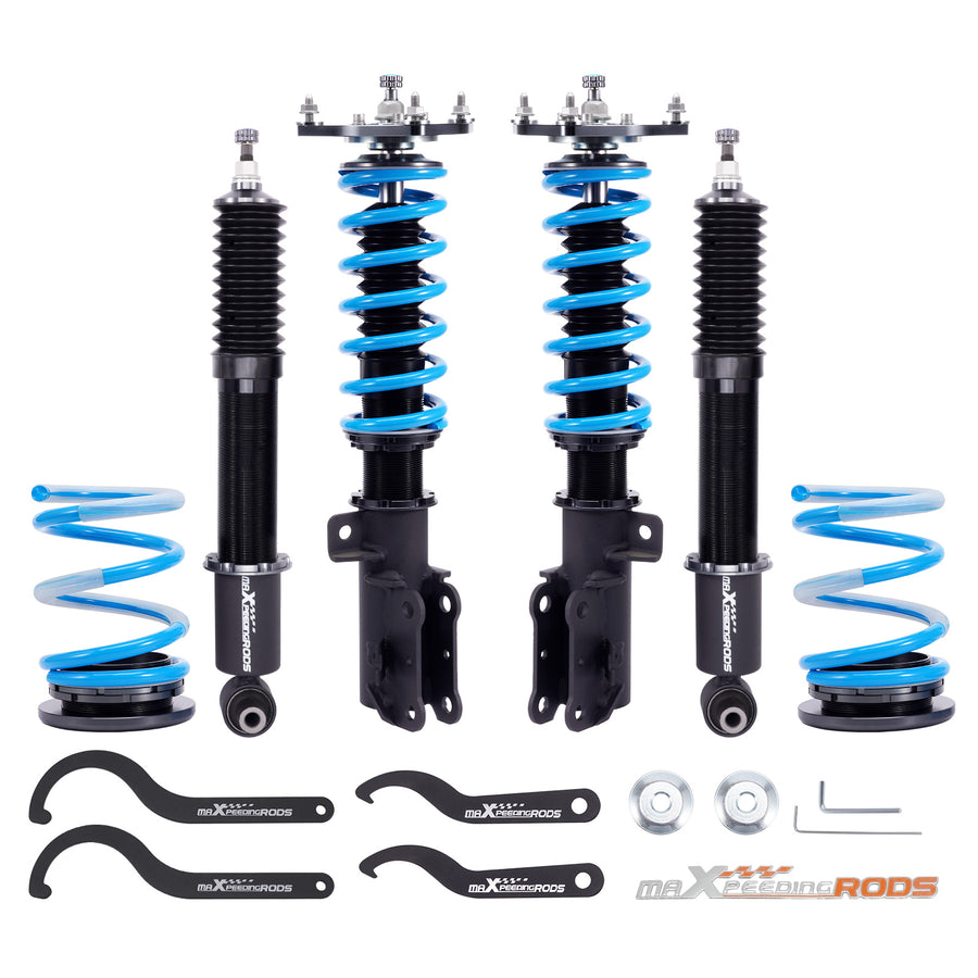 T6 Coilover 24 Step Adjustable Struts compatible for Volvo S60 2001-2009