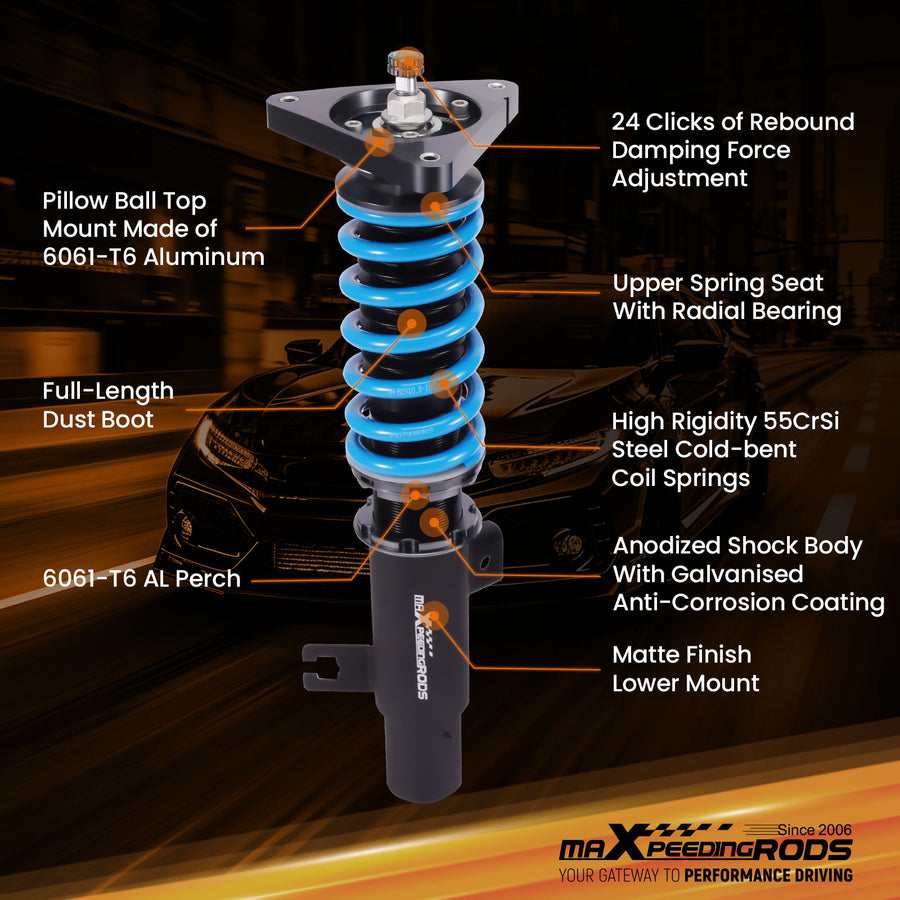 T6 Coilover Damper Adjustable compatible for Nissan Sentra B18 2020-2025