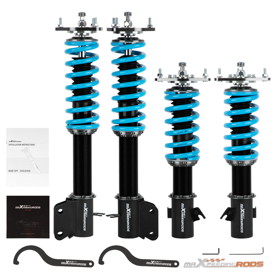 Compatible for Subaru Impreza WRX GDA GDB 24 Way Full Adjustable Coilover Struts Assembly lowering kit