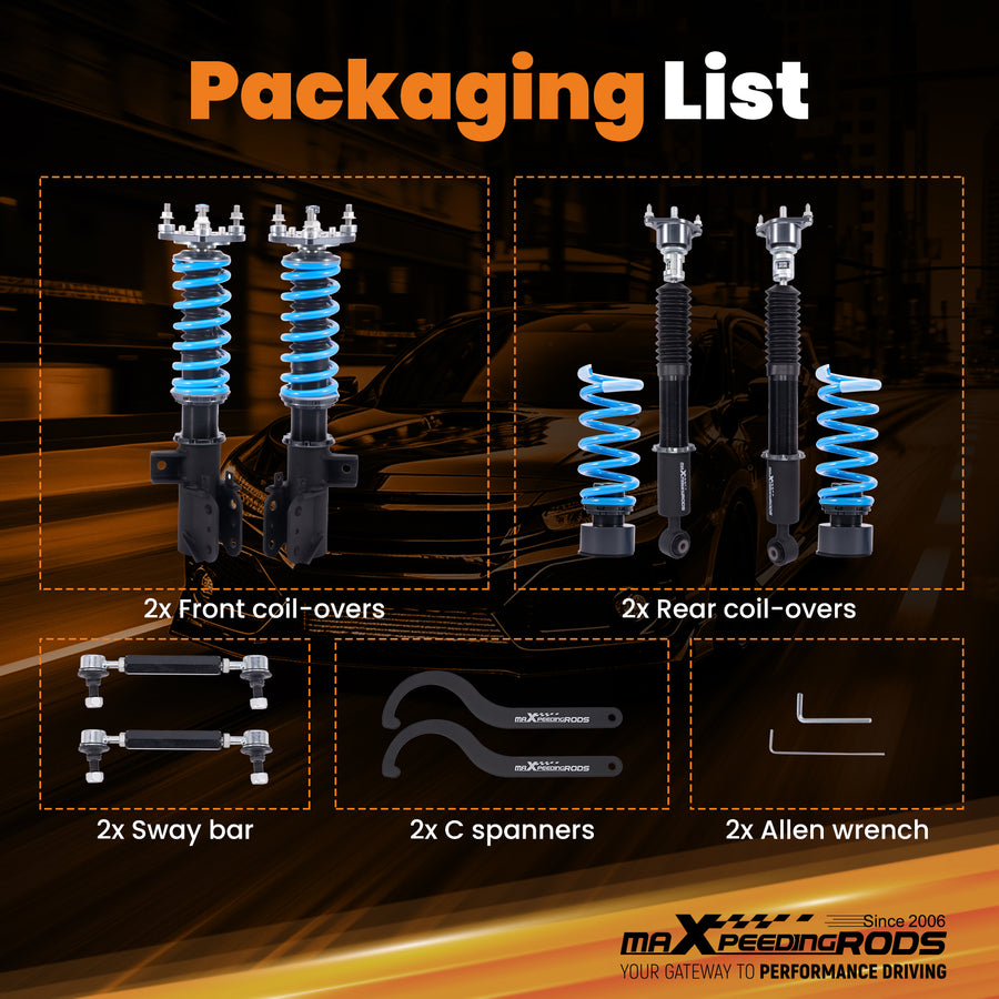 T6 COILOVER Suspension Kit For BENZ C300/C350 SEDAN (W204) AWD