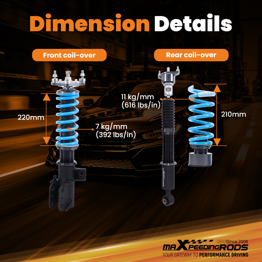 T6 COILOVER Suspension Kit For BENZ C300/C350 SEDAN (W204) AWD