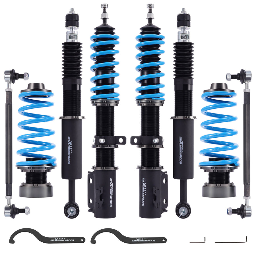 Coilover Struts Shocks compatible for Toyota Yaris 2006-2011 Suspension Kit Adj. Height lowering kit