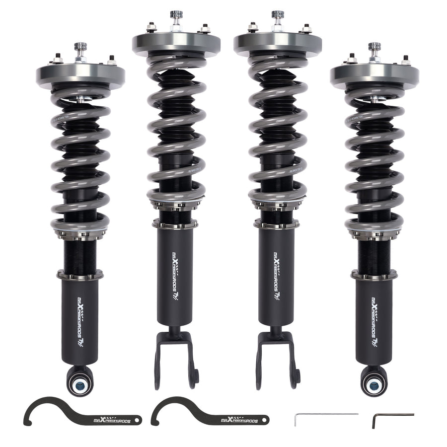 T7 Coilovers 24 Level Shock Struts Kit compatible for Jaguar XJ8 XJR 03-09