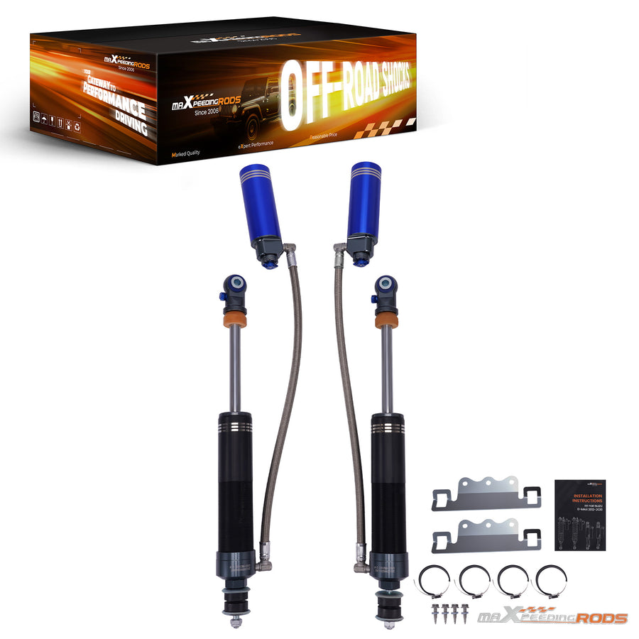 Damping Adjustable Reservoir Front Shock Kit for 14-25 compatible for Ram 2500 3500 0-2 Lift