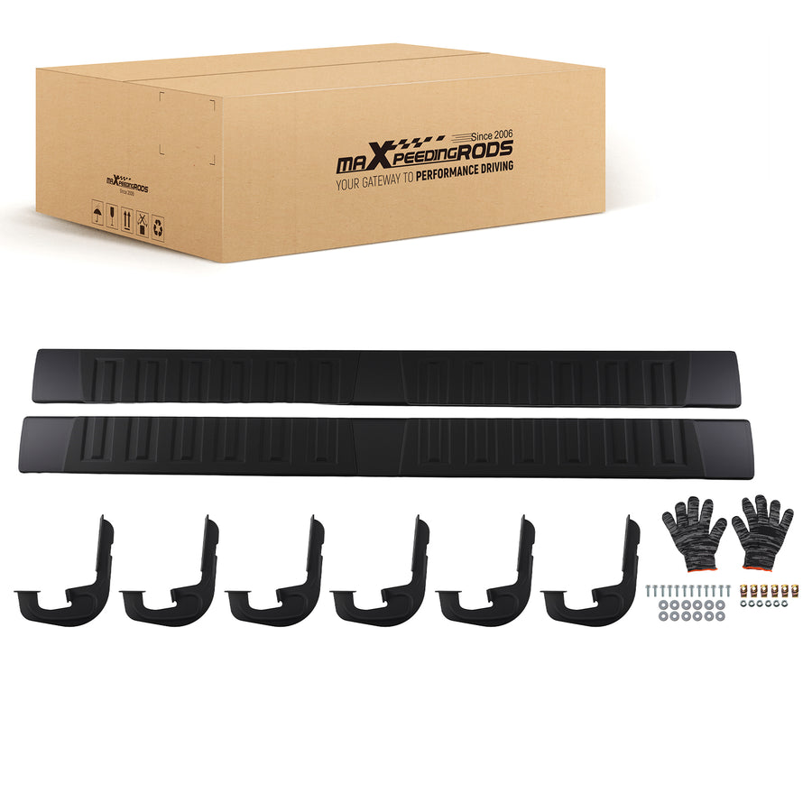 6 Aluminium Side Step Boards compatible for Chevy Silverado/GMC Sierra 2007-2019 77