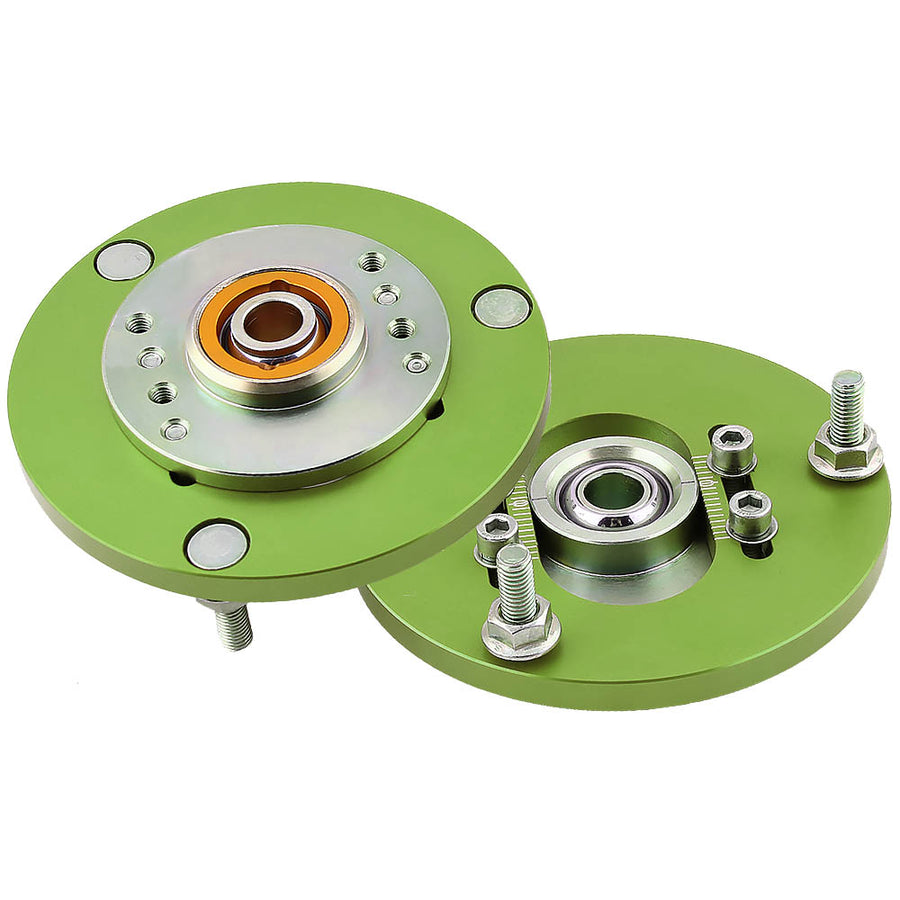 For Coilover Camber Plates compatible for BMW 3 Series E36 318 328 323 325 M3 Top Mount Green