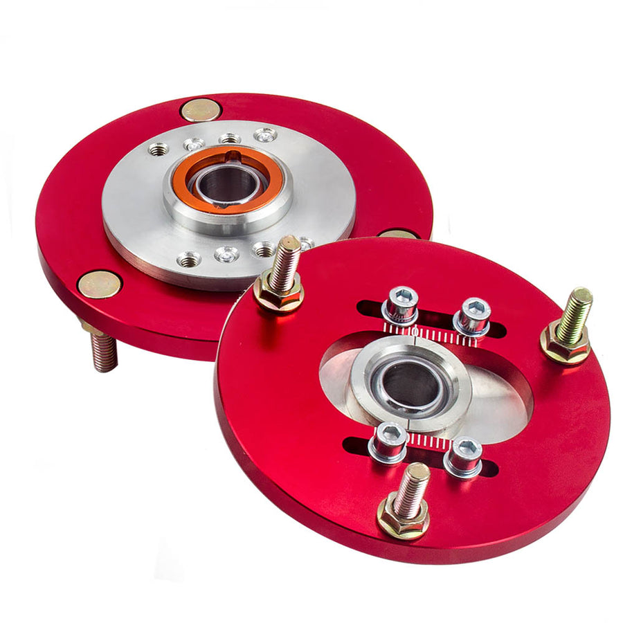 Pair Front Mount Camber Plates compatible for BMW E36 3 Series 323ic 325is 328is 328ic