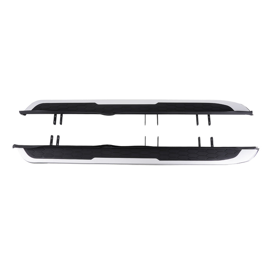 Running Board Side Step Bar compatible for Honda CR-V 2017-2022 Black Silver Complete Set