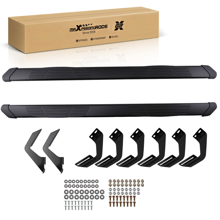 Aluminium Nerf Bars compatible for Toyota Tacoma Double Cab 2005-2023 Non-Slip Protection