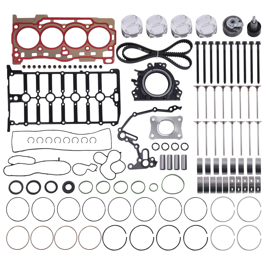 Engine Overhaul Pistons Gasket Kit compatible for Audi A3 compatible for VW Jetta compatible for Golf 1.4TSI CPTA EA211