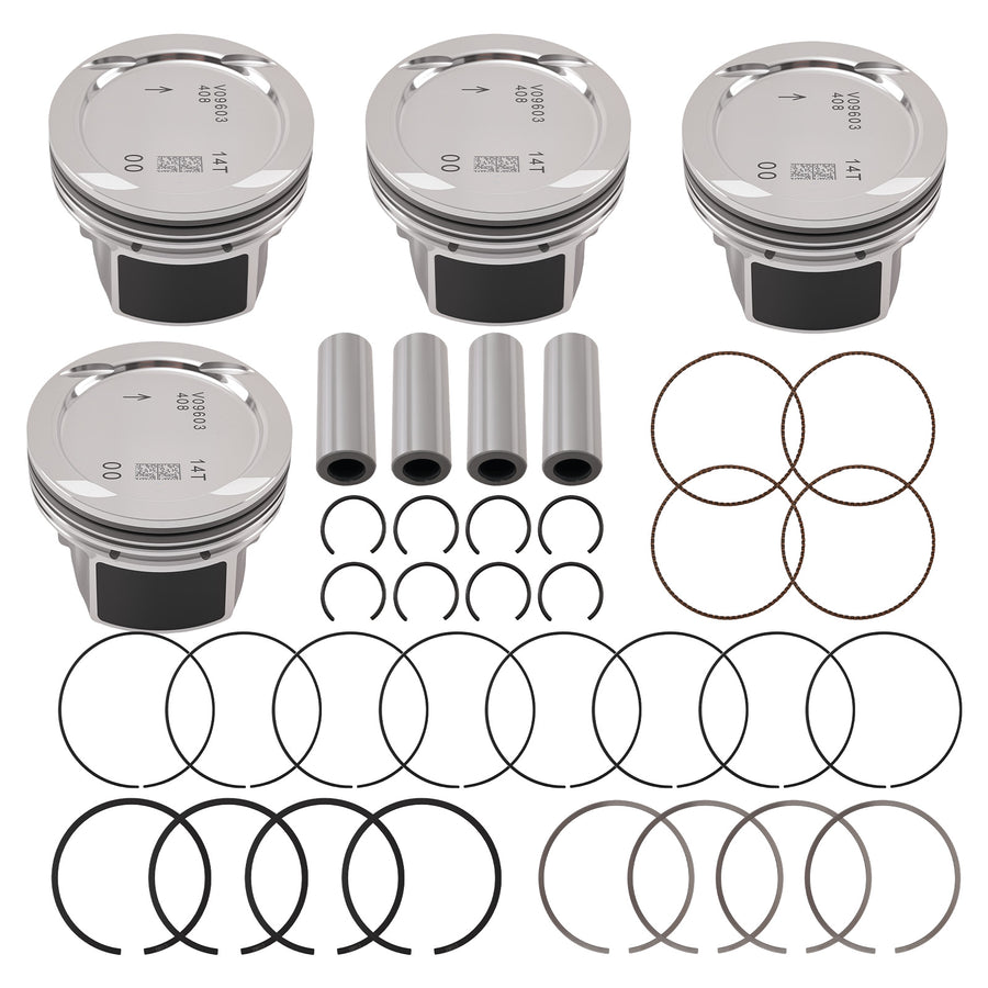 New 1.4L Set PistonsRings Kit compatible for CHEVY CRUZE SONIC TRAX compatible for ENCORE 2011-2021