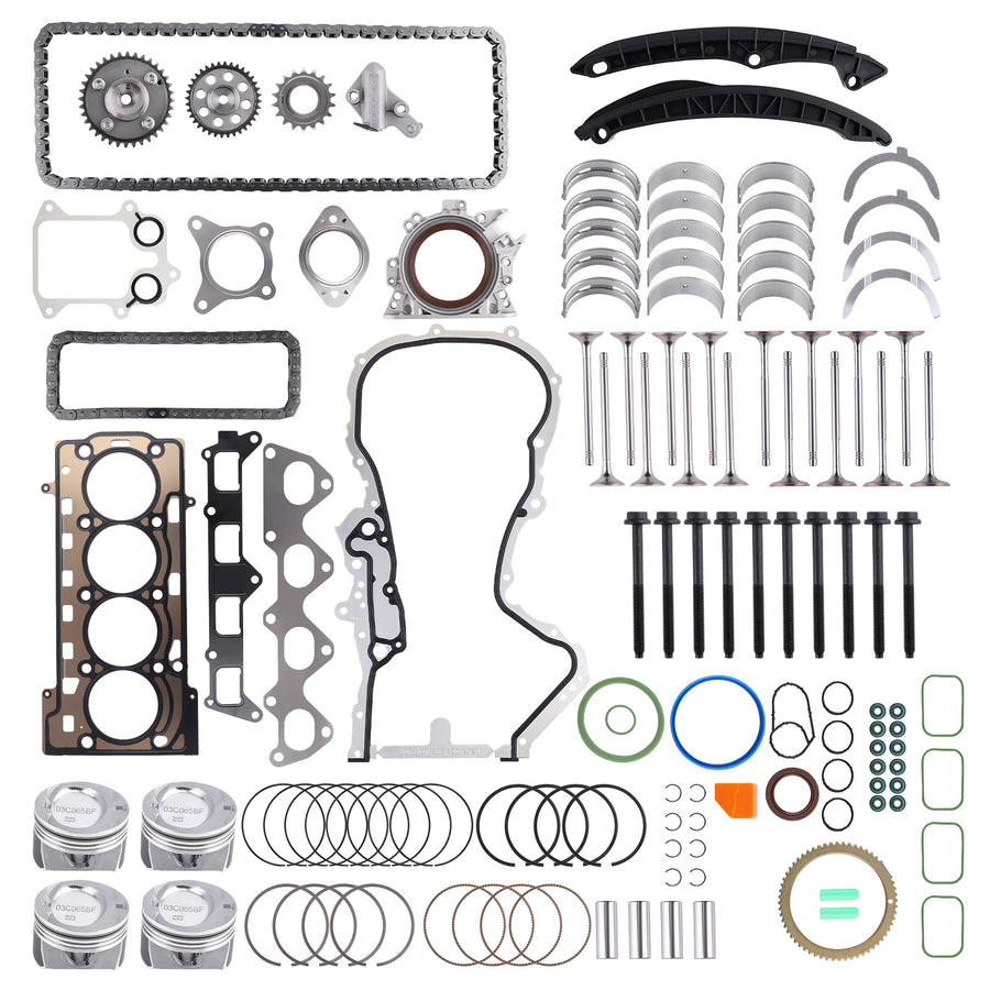 Engine Rebuild Overhaul Repair Kit compatible for Audi VW 1.4 TSI Jetta CAVD CNWA CTHD CTKA