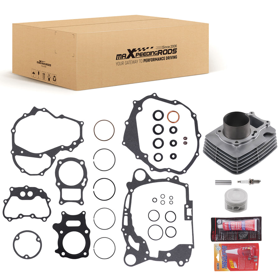 74mm Cylinder Piston Gasket Top End Kit compatible for Honda Recon 250 TRX250EX TRX250X