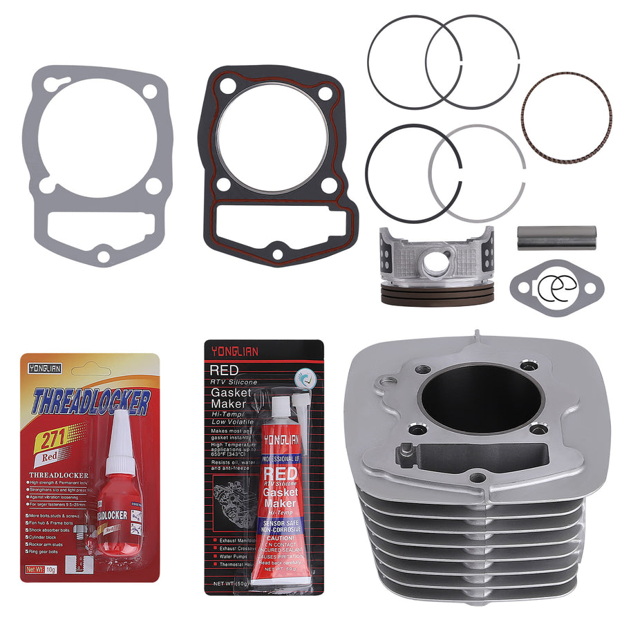 Cylinder Piston Gasket Top End Kit for 2003-2019 compatible for Honda CRF230F CRF230L CRF230M