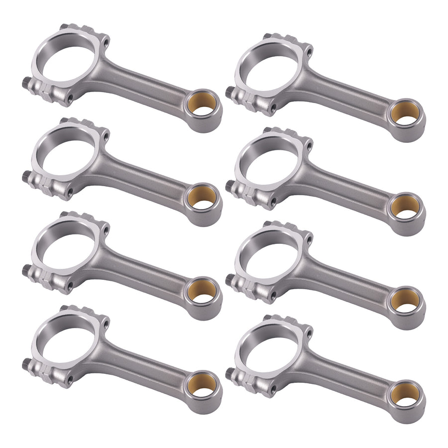 I-Beam 5.700 2.100 .927 Bronze Bush 5140 Connecting Rods compatible for Chevy SBC 350