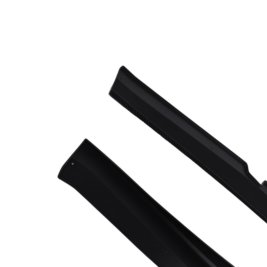 Left Right Side Skirts compatible for Chevy Corvette C7 Z06 2014-2019 Carbon Look ABS Kit