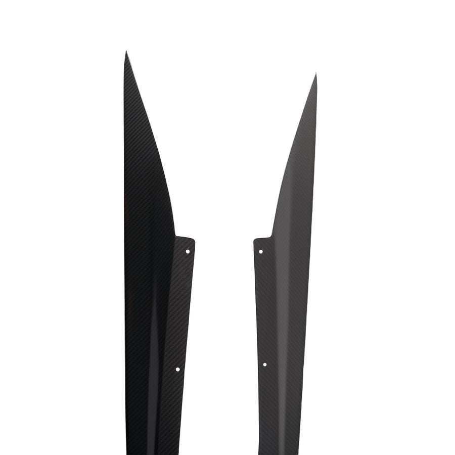 Performance Side Skirt compatible for Chevrolet Corvette Stingray 2020-2024 Carbon