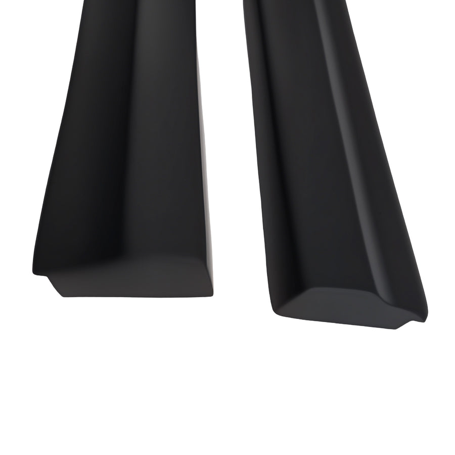 Black Side Extension Panel Kit compatible for Honda Accord Sedan 2008-2012 ABS Body Skirt