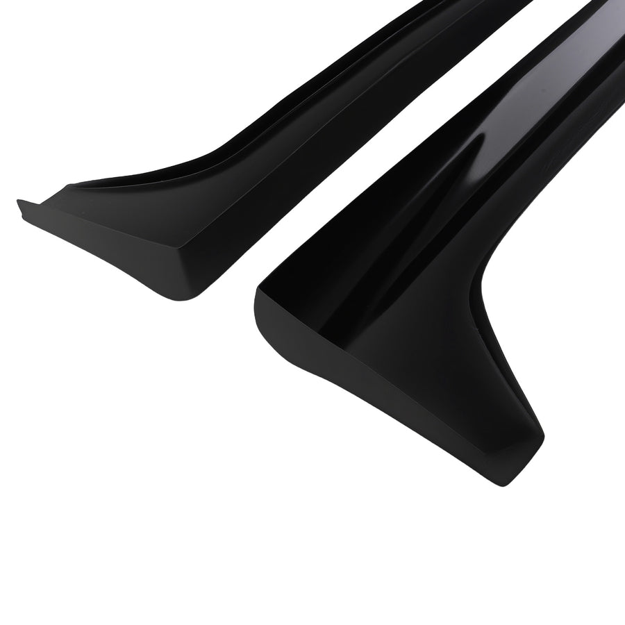 Black Side Extension Panel Kit compatible for Honda Accord Sedan 2008-2012 ABS Body Skirt