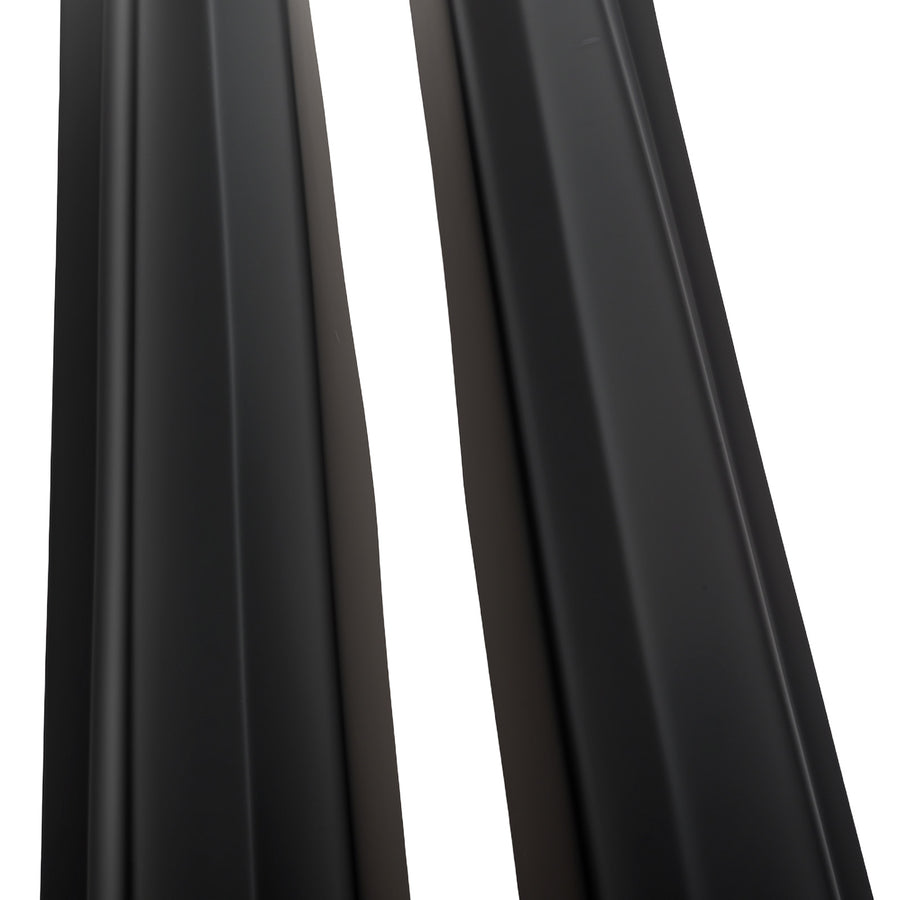 Black ABS Side Extension Panel compatible for Honda Civic 4Door 2006-2011 8th Gen Sedan