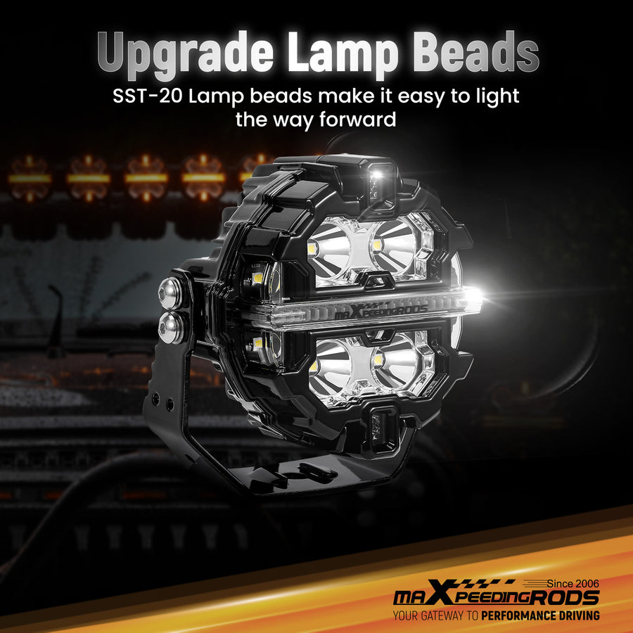 Universal 3.5 inch 160W LED Light Pods for Offroad Driving
