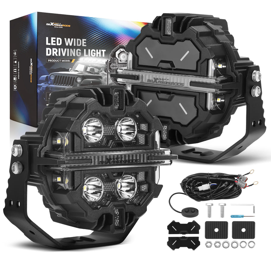 Driving Auxiliary Light Universal 5inch 212W LED Round Light Pods for Offroad Driving