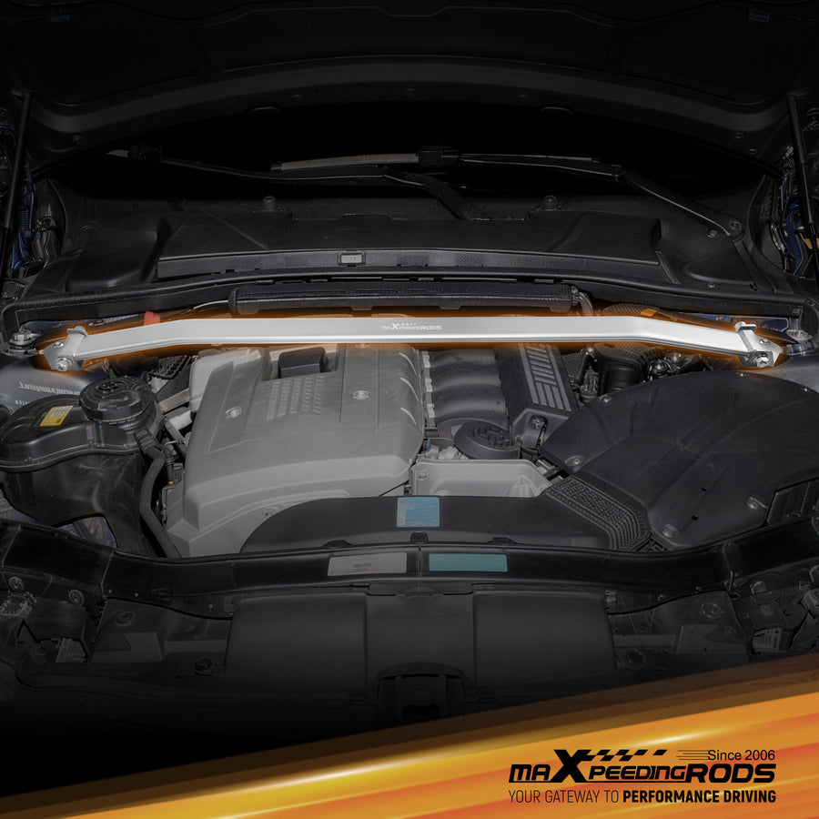 Front Upper Strut Bar Suspension Brace compatible for BMW 3-Series E90 E91 E92 E93 06-11