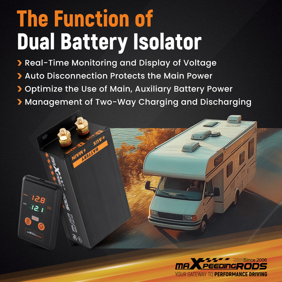 Dual battery isolator kit For all car types