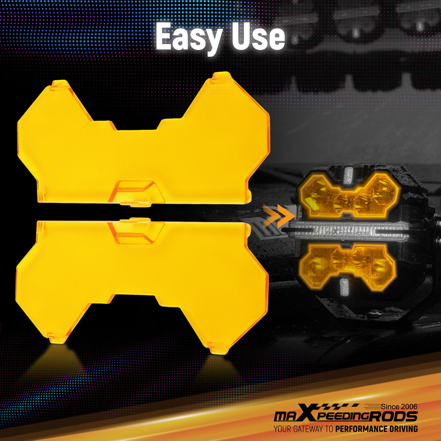 5 Inch Off-Road Light Cover for square Auxiliary Driving LED Light Pods