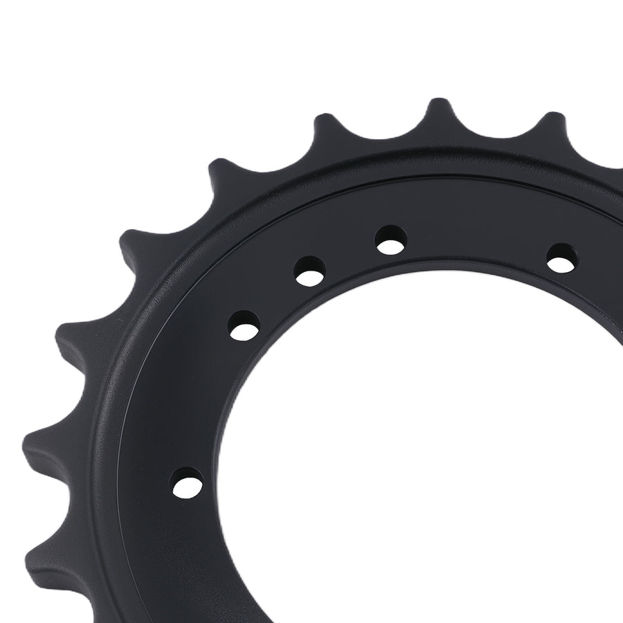 11 Bolt Holes Drive Sprocket compatible for Bobcat E27Z E32I E35 7142235 Black Steel