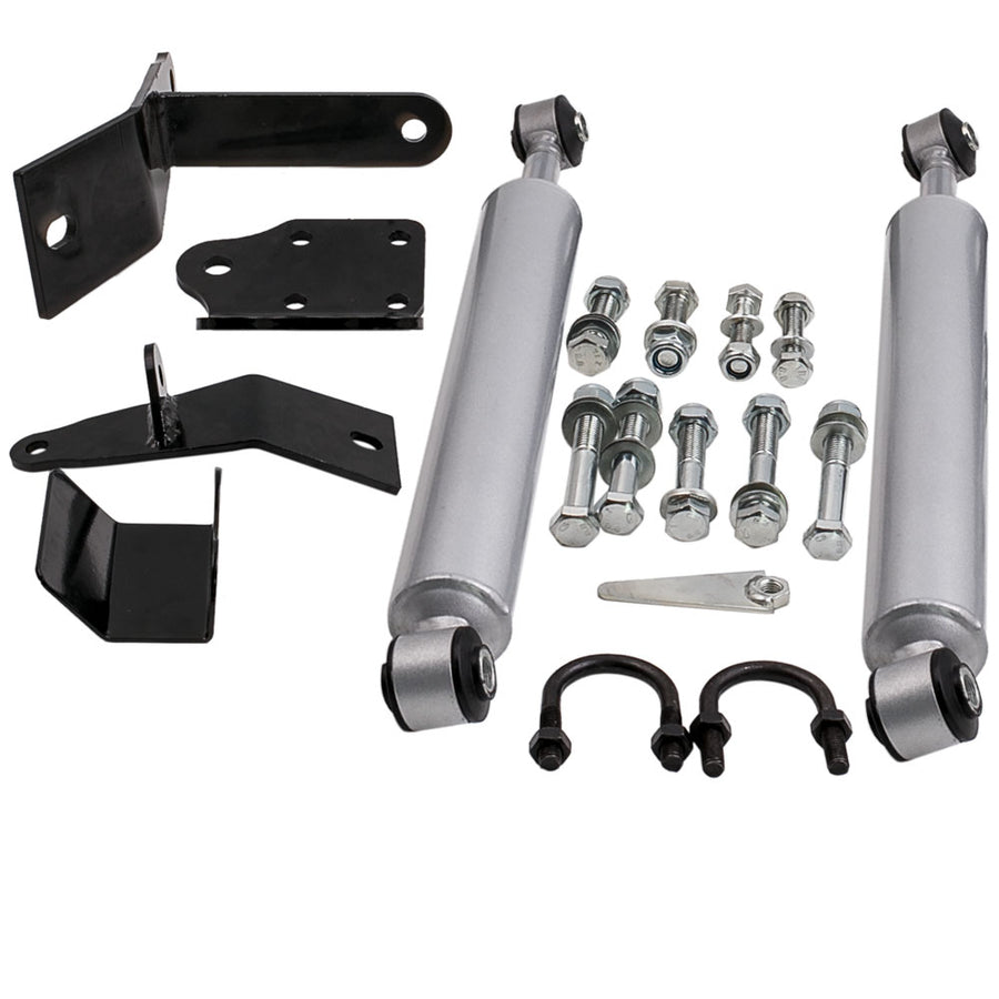 Compatible for Dodge Ram 2500 2003 - 2013 compatible for RAM 3500 2003 - 2012 4WD Dual Steering Stabilizer