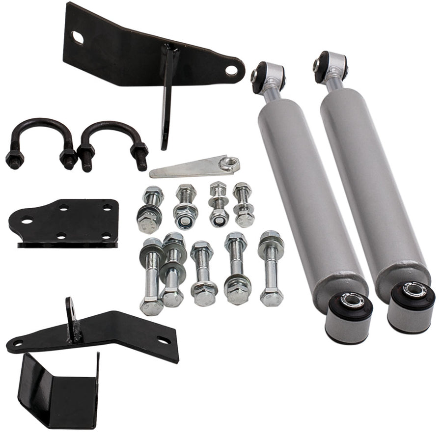 Compatible for Dodge Ram 2500 2003 - 2013 compatible for RAM 3500 2003 - 2012 4WD Dual Steering Stabilizer