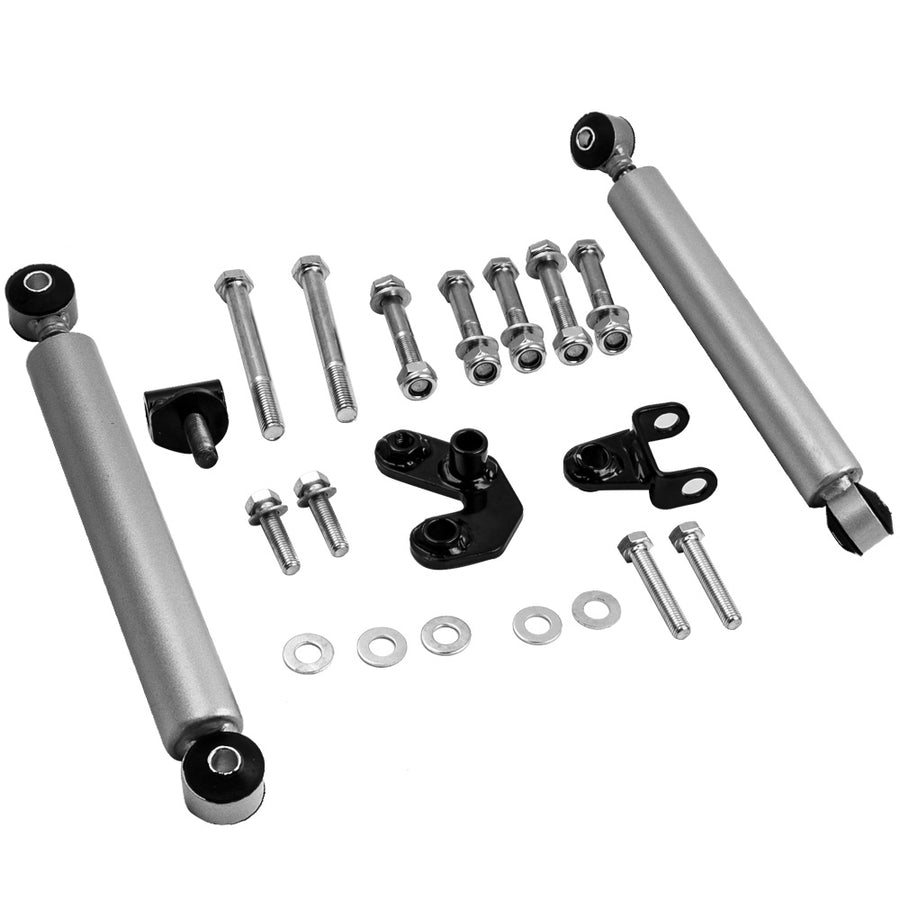 Compatible for Jeep Cherokee XJ2WD 4WD 1984 - 2001 Dual Steering Stabilizer Shock Absorber 1997~2006