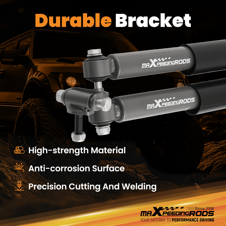 Dual Steering Stabilizerfor compatible for Jeep Comanchee MJ 2WD 4WD 1986-1993