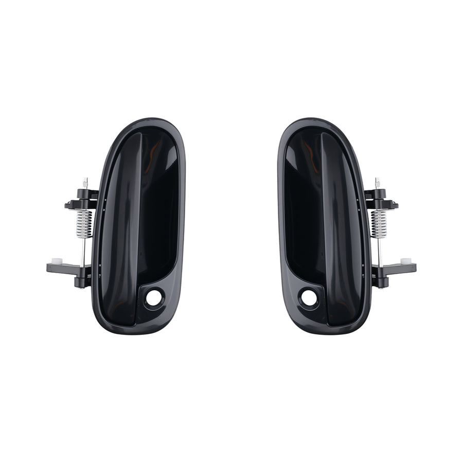 Black Door Handle Front Left Rear compatible for Honda Civic 96-00 HO1520101 4Pcs
