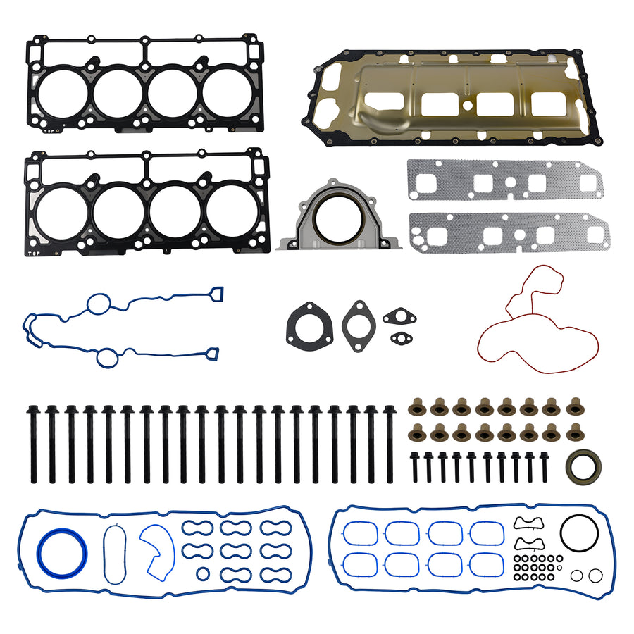 Head Gasket Set w/ Bolts Oil Pan Gasket Compatible for Chrysler Dodge 5.7L 2003-2008