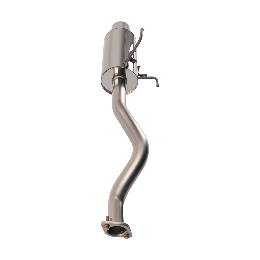 4 Rolled Muffler Tip Catback Exhaust System compatible for Honda Civic EX EM2 ES2 2001-05