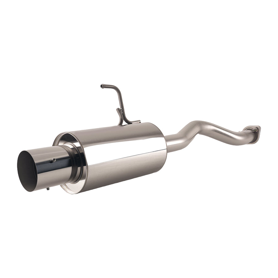 4 Rolled Muffler Tip Catback Exhaust System compatible for Honda Civic EX EM2 ES2 2001-05