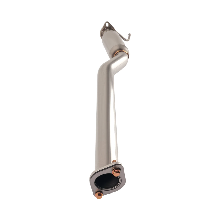 4 Rolled Muffler Tip Catback Exhaust System compatible for Honda Civic EX EM2 ES2 2001-05