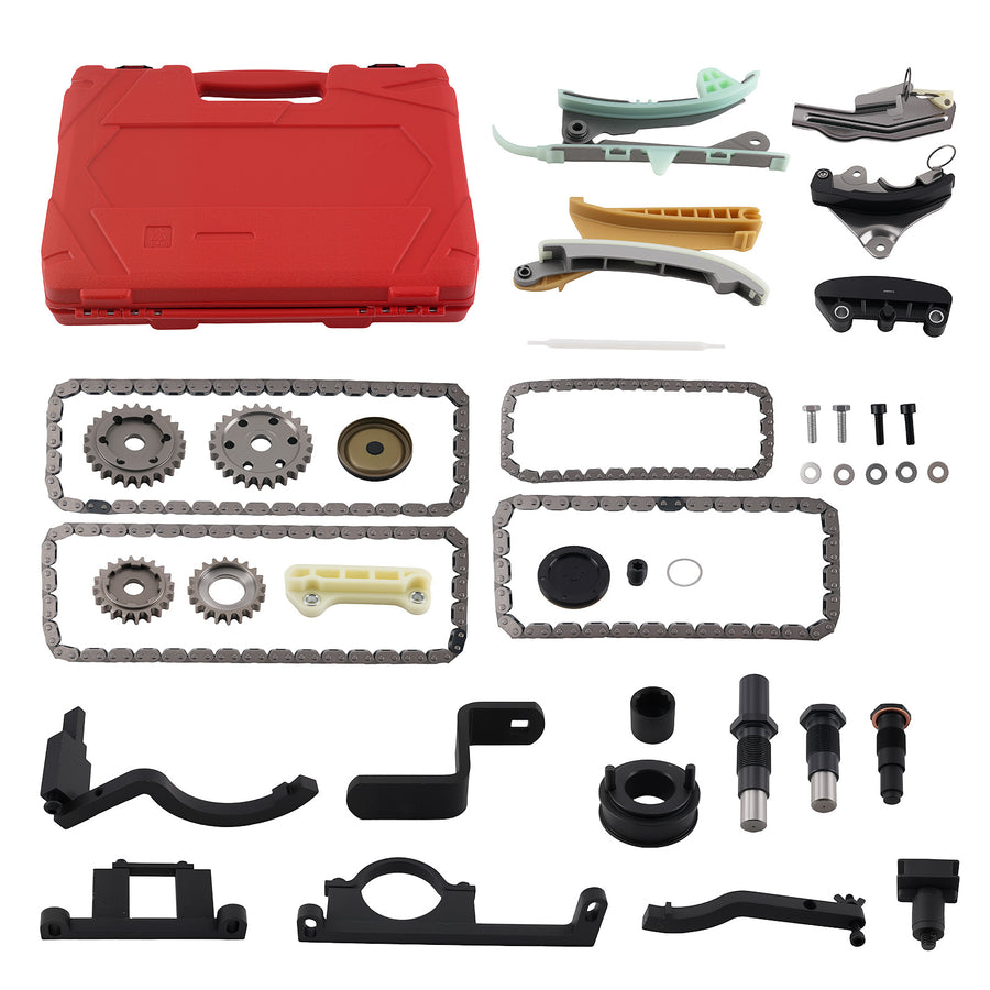 Timing Chain Kit compatible for Ford Explorer 4.0L V6 SOHC 1997-201 90398S 76117 w/ Tools