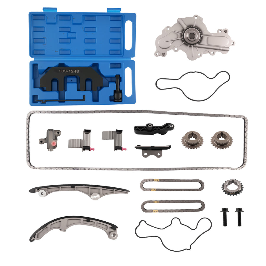 Timing Chain Set w/ Alignment Tool compatible for Lincoln MKS MKT 3.5L 3.7L 2009-2010