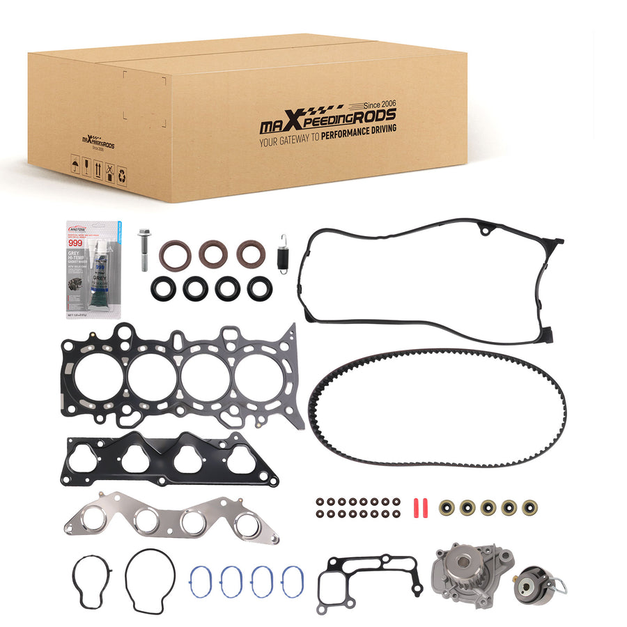 Timing Belt Kit Water Pump Head Gasket Set For 2001-05 compatible for Honda Civic 1.7L