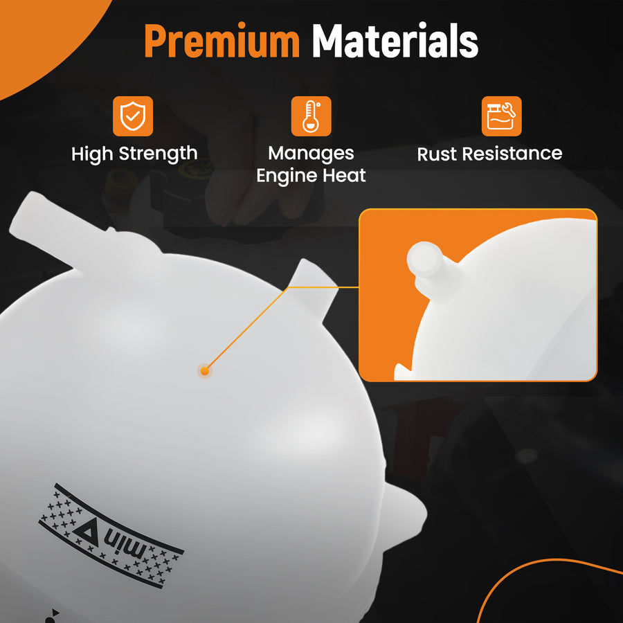 Coolant Expansion Tank compatible for Audi TT Quattro compatible for VW Golf 1999-2015 1J0121407F
