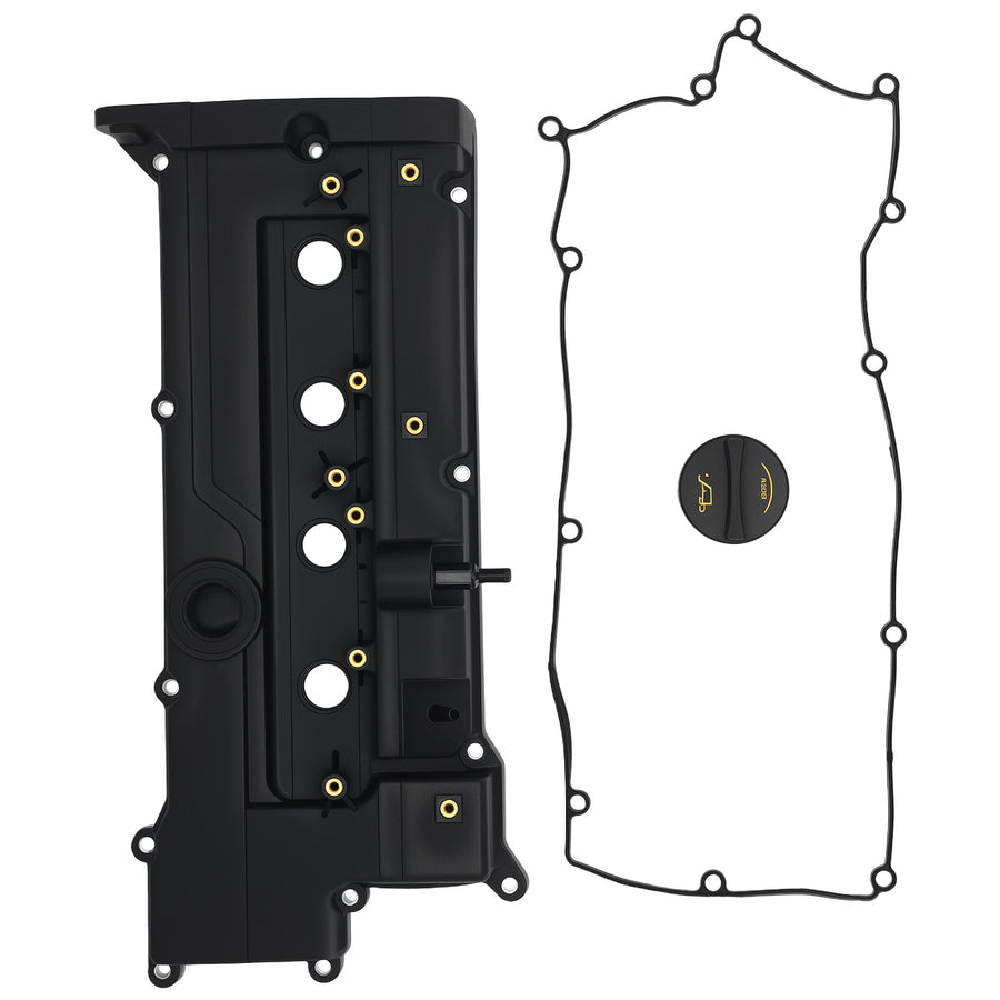 Engine Valve Cover w/ Gasket Kit compatible for Hyundai Accent compatible for Kia Rio5 1.6L DOHC 2006-2011