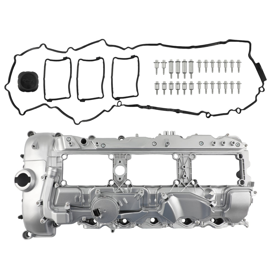 Timing Chain Kit + Oil Pump Guide Cam Adjuster VVT Sprocket compatible for BMW X1 X5 Z4 3.0