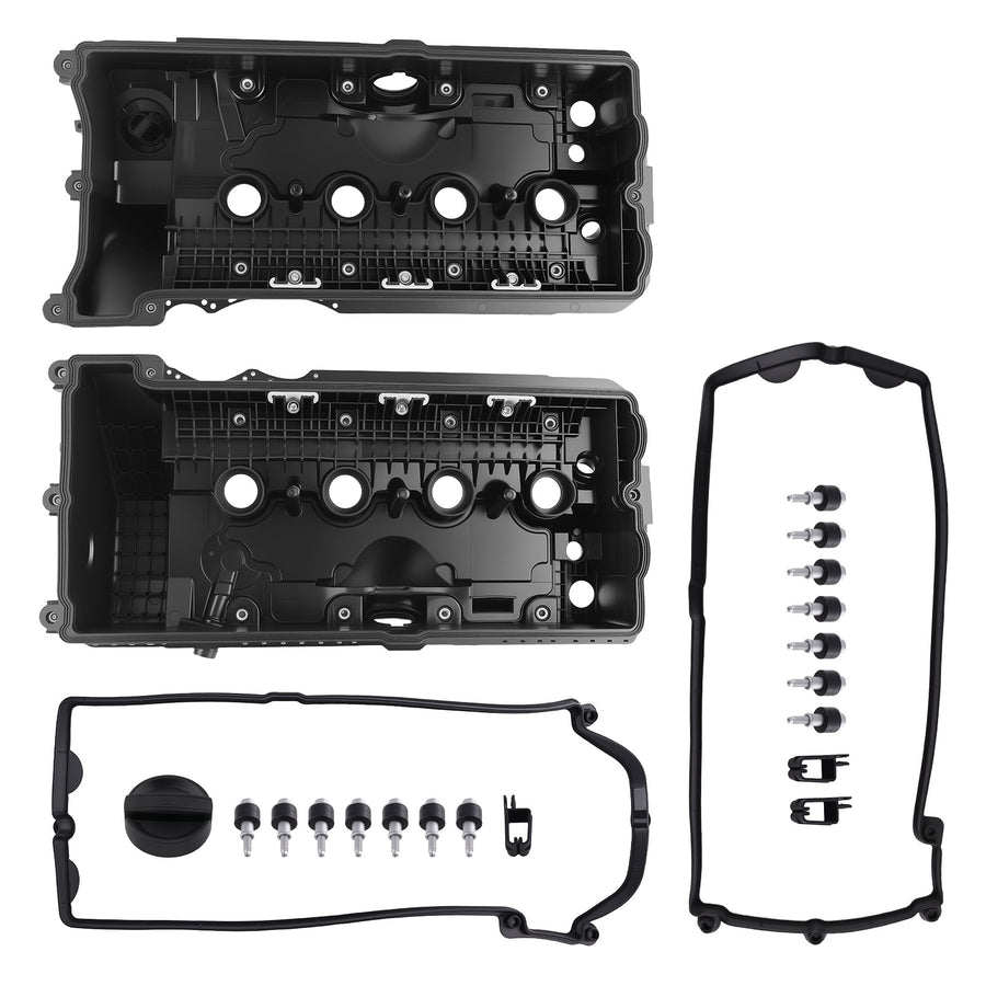 Valve Cover Left & Right w/ Gasket compatible for BMW 545i 550i 645Ci 650i 745i 745Li 750i
