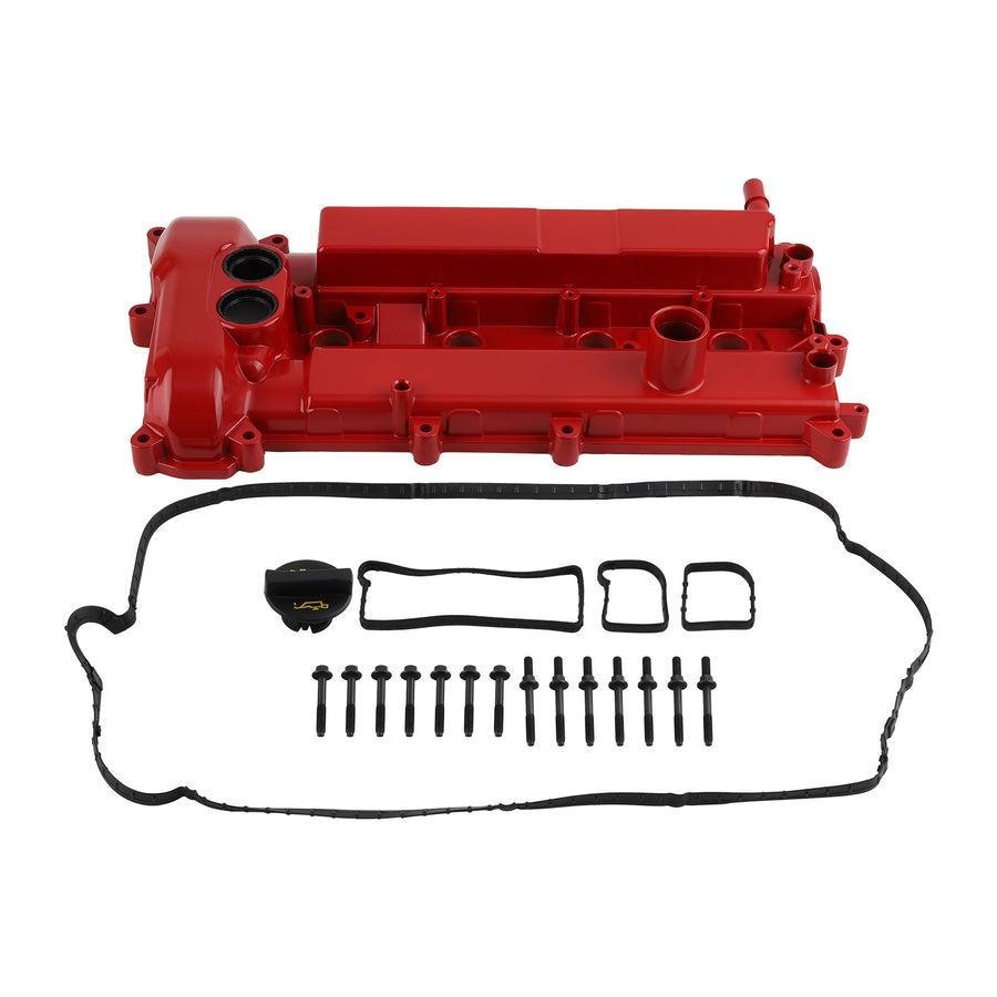 Aluminium Red Valve Cover w/Gasket compatible for Ford Focus 2.0L 2012 2013 2014 CM5Z6582E