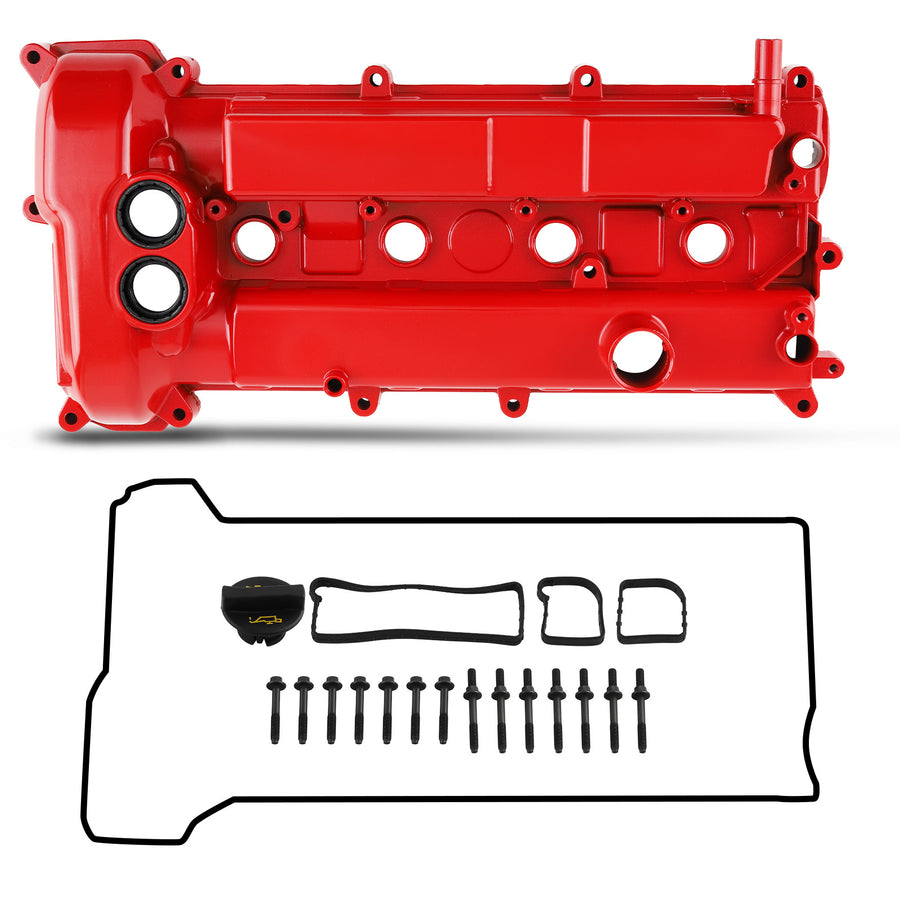 Aluminium Red Valve Cover w/Gasket compatible for Ford Focus 2.0L 2012 2013 2014 CM5Z6582E
