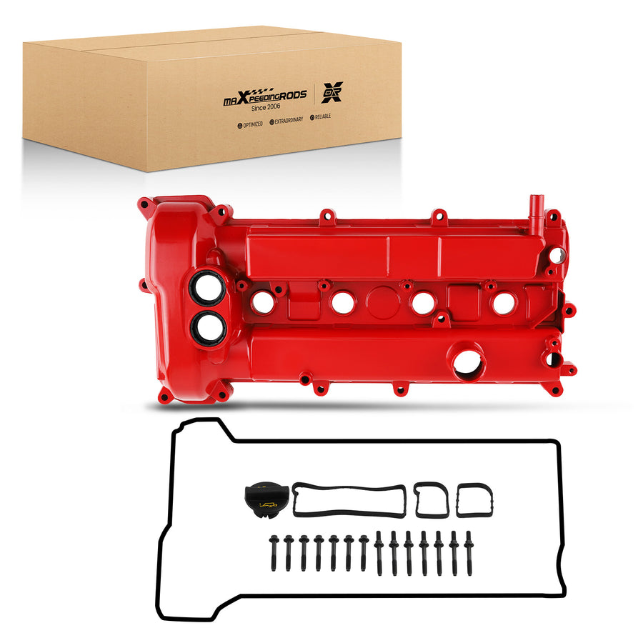 Aluminium Red Valve Cover w/Gasket compatible for Ford Focus 2.0L 2012 2013 2014 CM5Z6582E